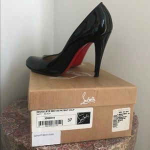Christian Louboutin Decollette patent 100’s